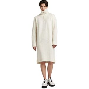 G-STAR RAW Dam skipper lös stickad klänning, vit (Papyrus D170-D113), XL G-STAR RAW Dam skipper lös stickad klänning, vit (Papyrus D170-D113), XL