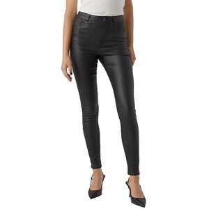 VERO MODA Bestseller A/S Dam VMSOPHIA HR skinny coated pants, svart/detalj: belagd, L/30, Black/Detail:coated, (L) W x 30L VERO MODA Bestseller A/S Dam VMSOPHIA HR skinny coated pants, svart/detalj: belagd, L/30, Black/Detail:coated, (L) W x 30L
