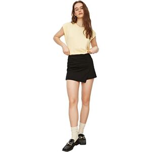 Trendyol Kvinnors gul ärmlös grundläggande t-shirt, gul, extra liten Trendyol Kvinnors gul ärmlös grundläggande t-shirt, gul, extra liten