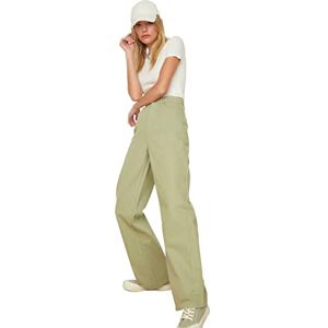 Trendyol Dam Mint High Wade Leg Jeans, 40 Trendyol Dam Mint High Wade Leg Jeans, 40