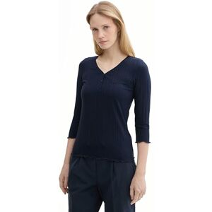 TOM TAILOR T-shirt för kvinnor, 10668 – himmelskaptensblå, XL TOM TAILOR T-shirt för kvinnor, 10668 – himmelskaptensblå, XL
