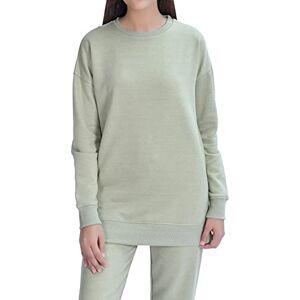 M17 Damers damer klassisk rund hals sweatshirt ledig pullover långärmad topp enkel jumper (L, svart), gRÖN, L M17 Damers damer klassisk rund hals sweatshirt ledig pullover långärmad topp enkel jumper (L, svart), gRÖN, L