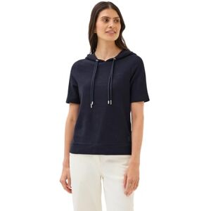 Cecil Bouclé Slub huvtröja, Urban Dark Blue, XL Cecil Bouclé Slub huvtröja, Urban Dark Blue, XL