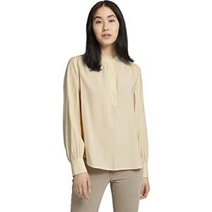 TOM TAILOR Damer Blus med ståkrage 1027074, 27469 Smooth Light Sand, 38 TOM TAILOR Damer Blus med ståkrage 1027074, 27469 Smooth Light Sand, 38