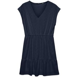 VERO MODA Vmkim Cs V-neck Short Dress JRS Ga, marinblå blazer, L VERO MODA Vmkim Cs V-neck Short Dress JRS Ga, marinblå blazer, L