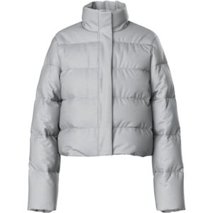 PIECES dam Pcbee hög hals skuren buffertjacka mm jacka, Ultimate Grey, M PIECES dam Pcbee hög hals skuren buffertjacka mm jacka, Ultimate Grey, M