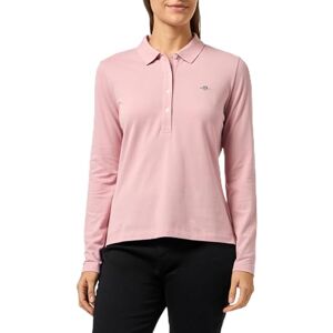GANT Slim Shield LS Pique Polo, Dammig rosa, S GANT Slim Shield LS Pique Polo, Dammig rosa, S