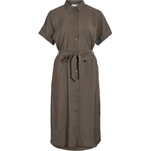 Vila Vihula S/S Midi Shirt Dress – Noos, Falk, 40 Vila Vihula S/S Midi Shirt Dress – Noos, Falk, 40