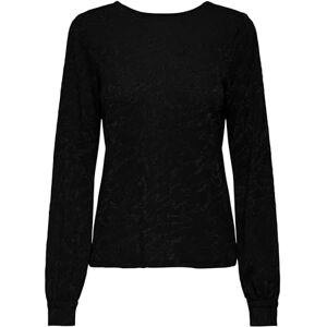 ONLY Onlcarol L/S Glitter Bow Top Box JRS, svart, M ONLY Onlcarol L/S Glitter Bow Top Box JRS, svart, M
