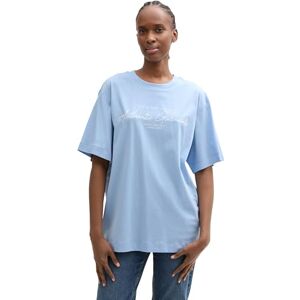 TOM TAILOR Denim T-shirt för kvinnor, 11139 – mjuk charmig blå, L TOM TAILOR Denim T-shirt för kvinnor, 11139 – mjuk charmig blå, L