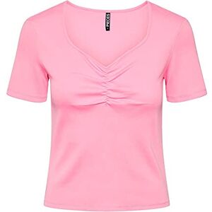 PIECES Dam Pctania Ss Top Noos Bc T-shirt, Begonia rosa, L PIECES Dam Pctania Ss Top Noos Bc T-shirt, Begonia rosa, L
