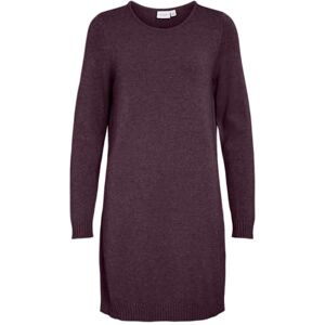 Vila Viril L/S stickad klänning – Noos, Fig, XS Vila Viril L/S stickad klänning – Noos, Fig, XS