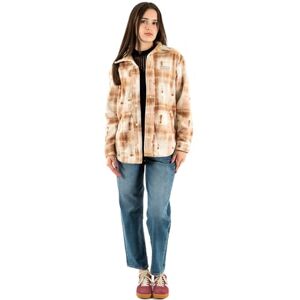 Columbia fleecejacka för kvinnor med genomgående dragkedja, camel brown omblur, XL Columbia fleecejacka för kvinnor med genomgående dragkedja, camel brown omblur, XL