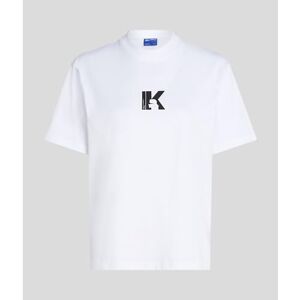 KARL LAGERFELD JEANS , Dam, Vanlig Kortärm KLogo Tee, Vanlig Passform, Vit, S KARL LAGERFELD JEANS , Dam, Vanlig Kortärm KLogo Tee, Vanlig Passform, Vit, S