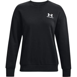 Under Armour Kvinnors Ua Essential Crew Fleece Tops, svart, LG, svart Under Armour Kvinnors Ua Essential Crew Fleece Tops, svart, LG, svart