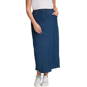 Ulla Popken dam lång denim kjol Ulla Popken dam lång denim kjol