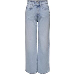 ONLY Onlhope Ex Hw Wide Tai261 DNM Noos, Ljusblå blekt denim, 26W / 30L ONLY Onlhope Ex Hw Wide Tai261 DNM Noos, Ljusblå blekt denim, 26W / 30L