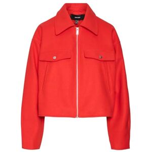 VERO MODA Vmfortunefrej kort jacka Ga Boo jacka, röd, S dam, Röd, S VERO MODA Vmfortunefrej kort jacka Ga Boo jacka, röd, S dam, Röd, S