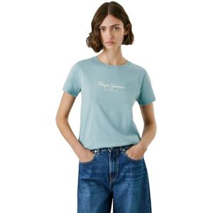 Pepe Jeans dam berenice t-shirt, blå (SOHO blå), M, Blå (Soho blå), M Pepe Jeans dam berenice t-shirt, blå (SOHO blå), M, Blå (Soho blå), M