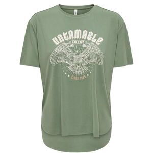 ONLY Damer Onlfree Life S/S Print Top Box JRS T-shirt, Grön, L ONLY Damer Onlfree Life S/S Print Top Box JRS T-shirt, Grön, L