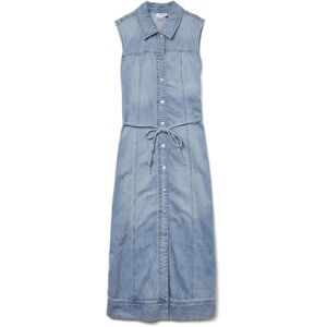 VERO MODA Vmnenya Sl 7/8 Denim Vest Dress Si321, Mellanblå denim, M VERO MODA Vmnenya Sl 7/8 Denim Vest Dress Si321, Mellanblå denim, M