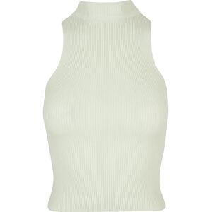 Urban Classics Kvinnors korta ribbstickade turtleneck topp t-shirt, lightmint, S, Lätt mynta, S Urban Classics Kvinnors korta ribbstickade turtleneck topp t-shirt, lightmint, S, Lätt mynta, S