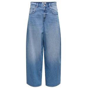 ONLY Onltaylor Hw Barrel DNM Pim678 Noos, Mellanblå denim, S / 32L ONLY Onltaylor Hw Barrel DNM Pim678 Noos, Mellanblå denim, S / 32L