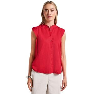 Street One dam linnemix blus med volanger, röd, 36 Street One dam linnemix blus med volanger, röd, 36