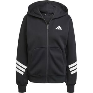 adidas Kobiety FUTURE ICONS THREE STRIPES FULL ZIP HOODIE, black, XXS adidas Kobiety FUTURE ICONS THREE STRIPES FULL ZIP HOODIE, black, XXS