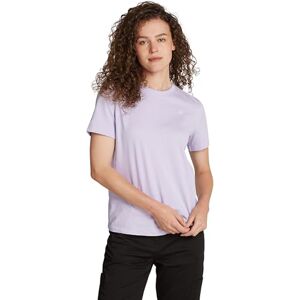 Calvin jeans dam Ck Embro emblem vanlig t-shirt S/S stickade toppar, Pastelllila, XXS Calvin jeans dam Ck Embro emblem vanlig t-shirt S/S stickade toppar, Pastelllila, XXS