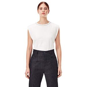 G-STAR RAW Damer vadderad smal T-shirt, Milk C673-111, XS G-STAR RAW Damer vadderad smal T-shirt, Milk C673-111, XS