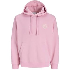 JACK & JONES Jjalliance Sweat Hood, Prisma rosa, M JACK & JONES Jjalliance Sweat Hood, Prisma rosa, M