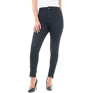 M17 Kvinnor damer High Waist-jeans Skinny Fit casual bomullsbyxor byxor med fickor, Svart, 36 SE M17 Kvinnor damer High Waist-jeans Skinny Fit casual bomullsbyxor byxor med fickor, Svart, 36 SE