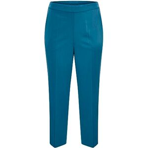 Kaffe Curve Plus-storlek dambyxor beskuren längd elastisk midja fickor byxor dam, Legion blå, 46 stor Kaffe Curve Plus-storlek dambyxor beskuren längd elastisk midja fickor byxor dam, Legion blå, 46 stor