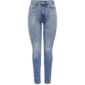 ONLY Dam skinny jeans skinny fit hög midja jeans, Ljus medium blå denim, 33W x 32L ONLY Dam skinny jeans skinny fit hög midja jeans, Ljus medium blå denim, 33W x 32L