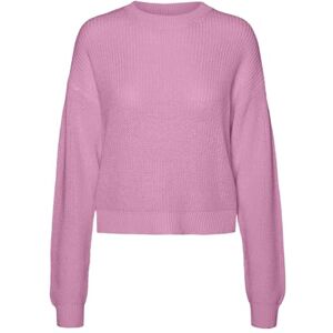 NOISY MAY Nmmaysa L/S O-hals stickad Noos, Begonia rosa, XL NOISY MAY Nmmaysa L/S O-hals stickad Noos, Begonia rosa, XL