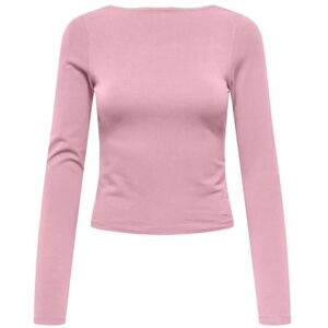 ONLY Onlkiss Life Ls Open Bac Top Cc JRS Noos, Romance Rose, 3XL ONLY Onlkiss Life Ls Open Bac Top Cc JRS Noos, Romance Rose, 3XL
