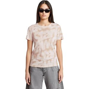 G-STAR Dam sprayade bokstäver R T Wmn T-shirt, Flerfärgad (Liquid Pink Sprayed Letters D26066-c565-h371), XS G-STAR Dam sprayade bokstäver R T Wmn T-shirt, Flerfärgad (Liquid Pink Sprayed Letters D26066-c565-h371), XS