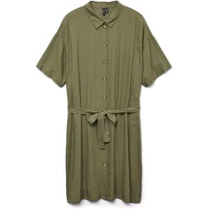 VERO MODA dam Vmthea Ss Short Shirt Dress WVN Noos, Djupt ljus grön, XS VERO MODA dam Vmthea Ss Short Shirt Dress WVN Noos, Djupt ljus grön, XS