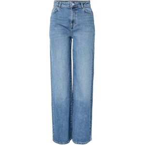PIECES Damer Pcselma Hw Wide Jeans New Mb Noos Bc, Mellanblå denim, 30W / 32L PIECES Damer Pcselma Hw Wide Jeans New Mb Noos Bc, Mellanblå denim, 30W / 32L