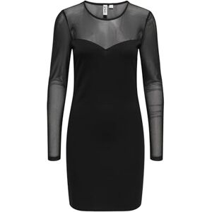 ONLY Onlheart-Becki L/S Mix bodycondress WVN, svart, M ONLY Onlheart-Becki L/S Mix bodycondress WVN, svart, M