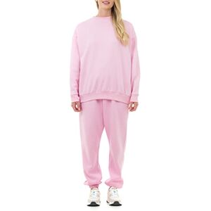M17 Dam damer återvunnen överdimensionerad tröja mjuk mysig vardaglig långärmad topp pullover jumper rund hals tröja, Rosa, XL M17 Dam damer återvunnen överdimensionerad tröja mjuk mysig vardaglig långärmad topp pullover jumper rund hals tröja, Rosa, XL