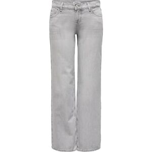 ONLY Onlbrenda Low Wide DNM Cro117 Noos, Ljusgrå denim, (XS) W x 30L ONLY Onlbrenda Low Wide DNM Cro117 Noos, Ljusgrå denim, (XS) W x 30L