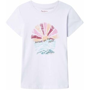 Pepe Jeans flicka GIADA t-shirt, vit (vit), 4 Pepe Jeans flicka GIADA t-shirt, vit (vit), 4