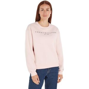 Tommy Hilfiger Dam Mdrn Reg Corp Logo C-nk Swtshrt Tröjor, Delikat rosa, 3XL stor Tommy Hilfiger Dam Mdrn Reg Corp Logo C-nk Swtshrt Tröjor, Delikat rosa, 3XL stor