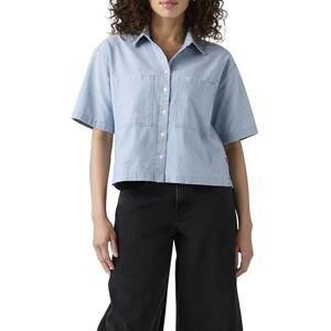 Levi's Harlie SS Cropped Shirt Button-Down Skjorta, Mässing Organ, XS Dam Levi's Harlie SS Cropped Shirt Button-Down Skjorta, Mässing Organ, XS Dam