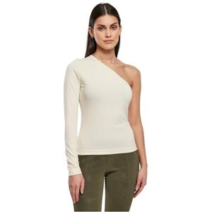 Urban Classics Kvinnors damer asymmetrisk långärmad t-shirt, vit sand, M, Vit, M Urban Classics Kvinnors damer asymmetrisk långärmad t-shirt, vit sand, M, Vit, M
