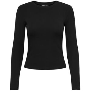 ONLY Onlriley O-Neck L/S Top JRS, svart, XS ONLY Onlriley O-Neck L/S Top JRS, svart, XS