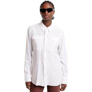 G-STAR Slim Pocket Shirt långärmad, Vit (lysande vit D25234-4304-g285), S G-STAR Slim Pocket Shirt långärmad, Vit (lysande vit D25234-4304-g285), S