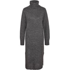 NOISY MAY Nmviola L/S polotröja stickad klänning Fwd Noos, Mörkgrå melange, S NOISY MAY Nmviola L/S polotröja stickad klänning Fwd Noos, Mörkgrå melange, S